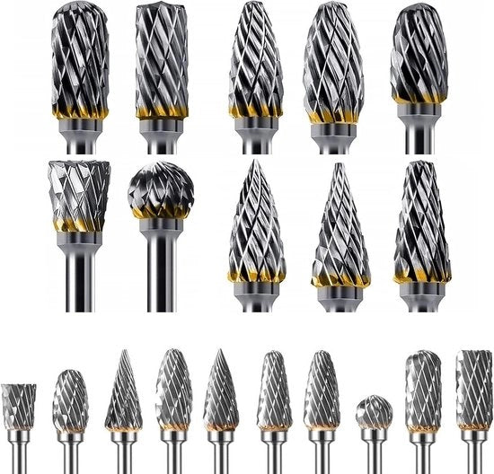 Set di punzoni in acciaio duro con doppia lama per accessori Dremel - 3 mm manico