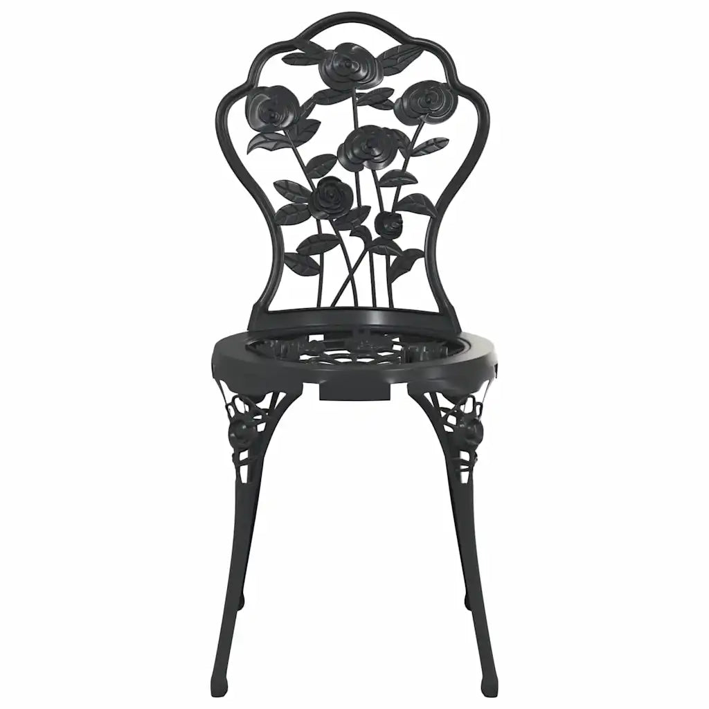 Set da Bistrot 3 pz in Alluminio Pressofuso Nero 317739