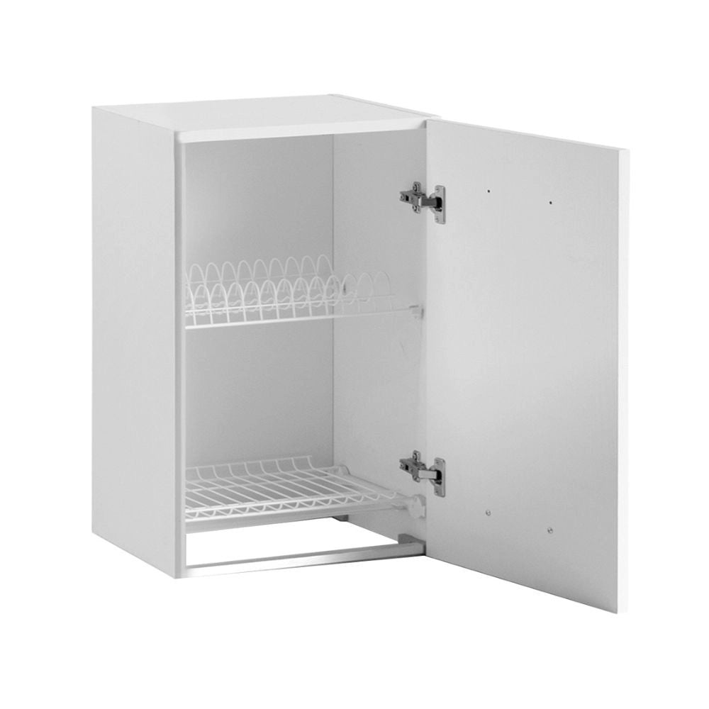 Pensile scolapiatti 60 cm con anta 60x32x72H olmo
