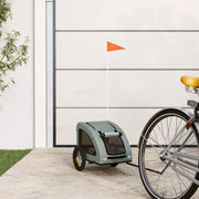 Rimorchio da Bici per Animali Grigio Oxford e Ferro 93951
