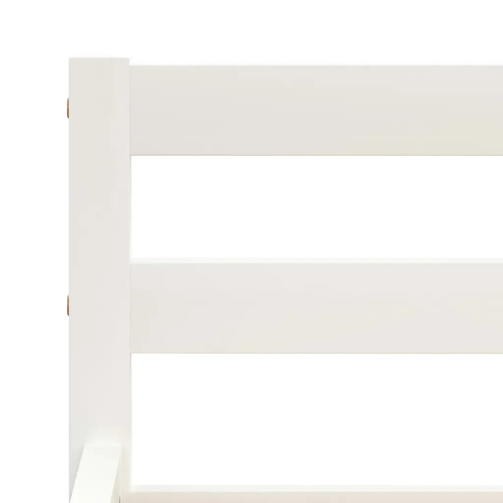 Giroletto senza Materasso Bianco 160x200 cm in Legno di Pino 283188