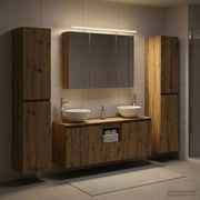 Set di mobili per il bagno 6 pcs Rovere Artigianale 3407214