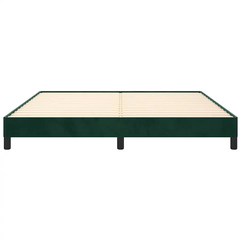 Giroletto senza Materasso Verde Scuro 180x200 cm in Velluto 346991