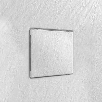 Piatto doccia 90x90 semicircolare bianco pietra in resina riducibile Agorà