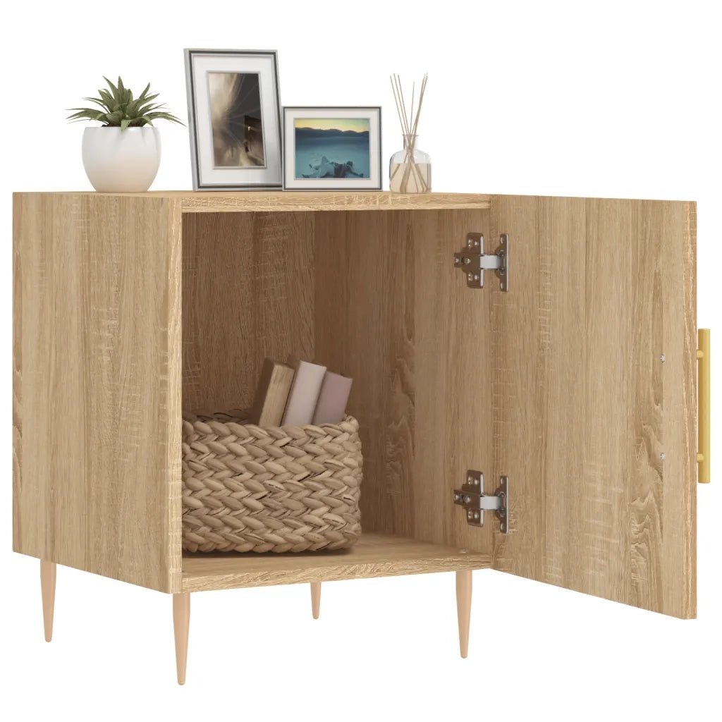 Comodini 2 pz Rovere Sonoma 40x40x50 cm in Legno Multistratocod mxl 104164