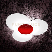 CLOVER APPLIQUE-PLAFONIERA D.100 CM 6 LUCI ROSSO 1114-100-RO