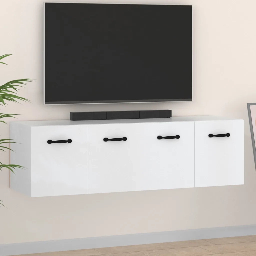 Mobili Parete 2 pz Bianco 80x35x36,5 cm in Legno Multistrato cod mxl 40003