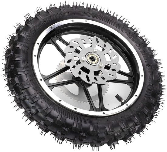 Set di Pedali Posteriori 2.5-10 per Motocross e Bicicletta da Giardinaggio - Gomma e