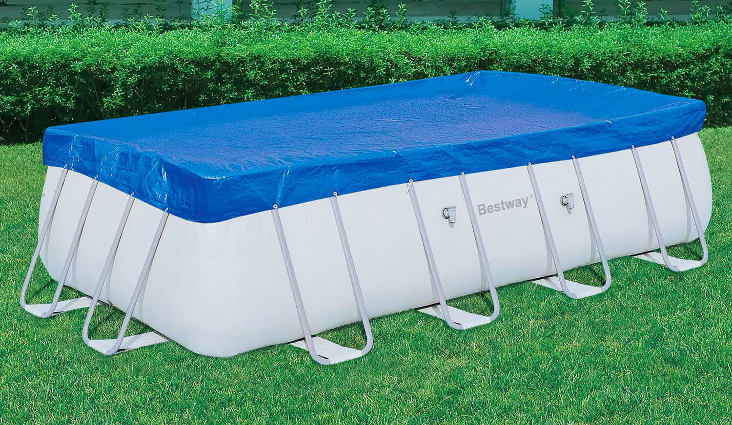 Telo di Copertura per Piscine Rettangolari 956x488cm Bestway Blu