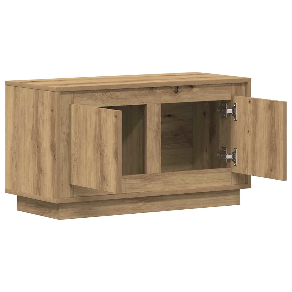 Mobile TV-Credenza per TV-Console TV rovere artigianale 80 x 35 x 45 cm Legno multistrato