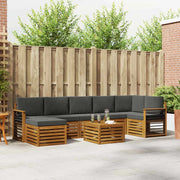 Set divano sezionale con cuscino 8 pcs Naturale e Antracite 3375222