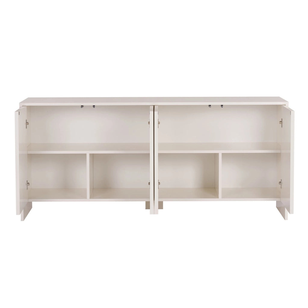 Credenza in legno "Arlen" - 180 x 45 x 80 cm - Crema