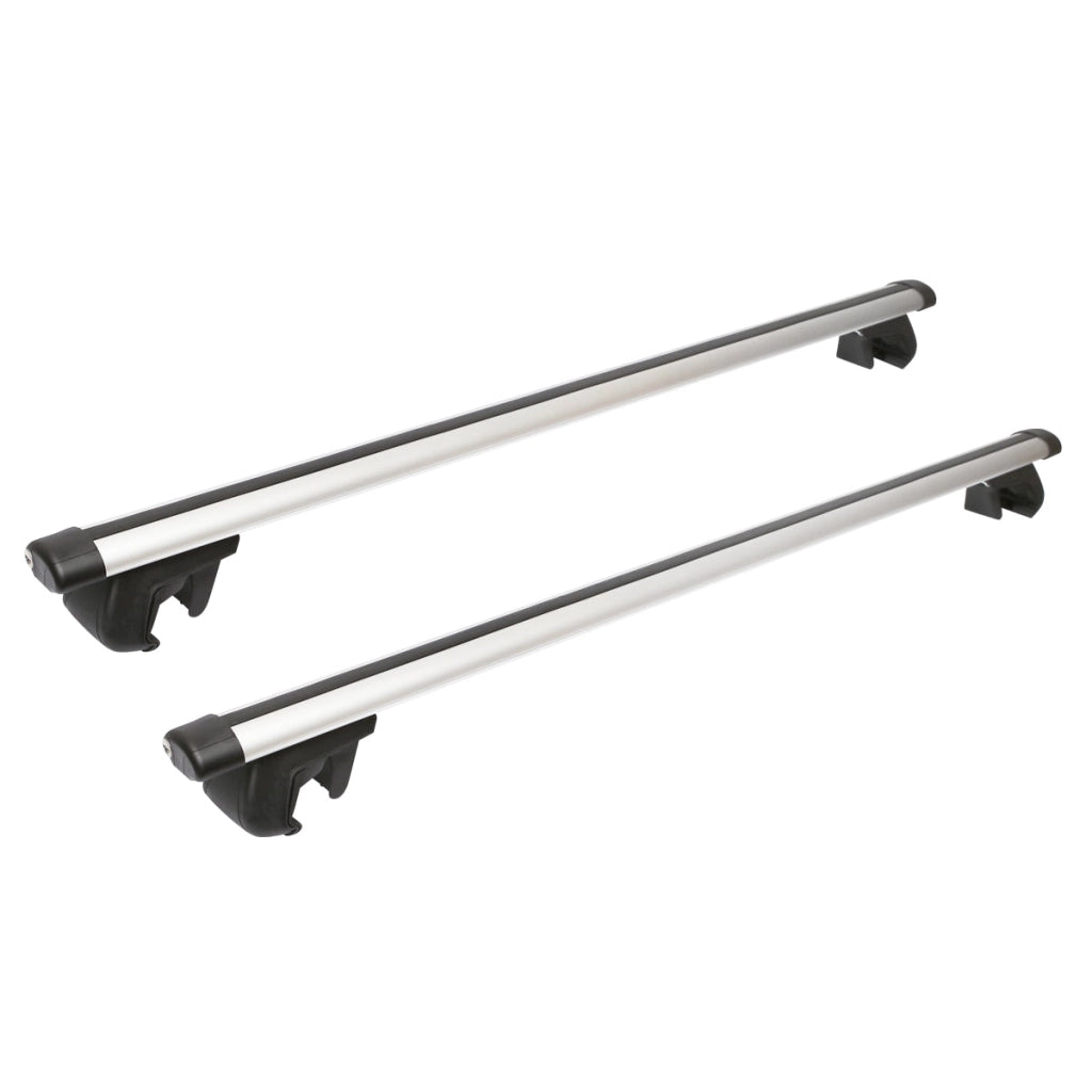 Set di 2 barre portatutto in alluminio con sistema antifurto 1200mm Breckner Germany