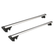 Set di 2 barre portatutto in alluminio con sistema antifurto 1200mm Breckner Germany