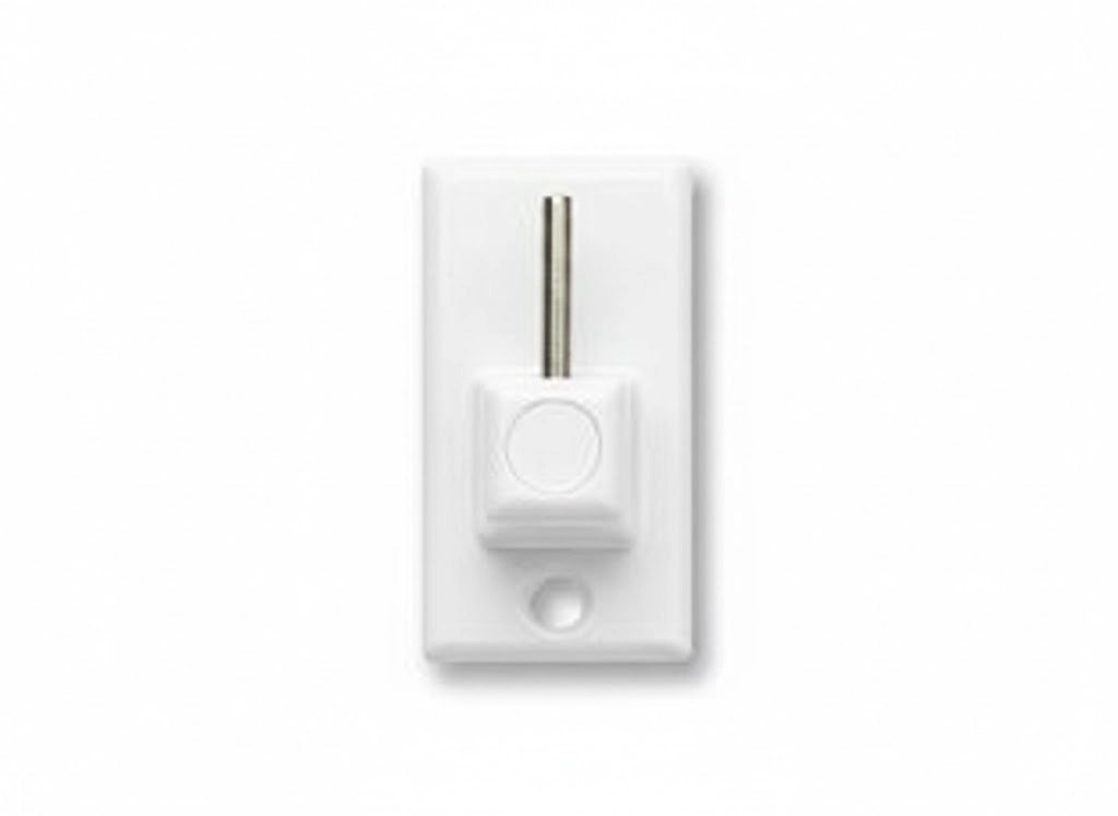 GANCIO PER BRIS BRIS METALLO IN BLISTER- - verniciato bianco, mm.32x18,, in bl.2 pz. - 12 blister