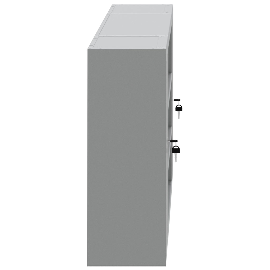 Armadio per attrezzi  da muro con pannello perforato Nero 150x20x55 cm Acciaio