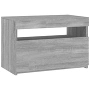 Mobile TV multimediale mensola TV credenza mobile TV sala da pranzo soggiorno camera da letto con luci LED Sonoma 60 x 35 x 40 cm grigio 02_0026827