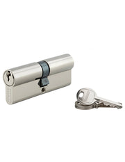 Cilindro europeo SA 40 x 40 mm nichelato, 3 chiavi con vite di 40 mm – THIRARD