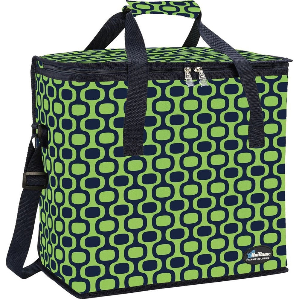 Trade Shop - Borsa Termica Frigo Fantasy Geo 30 Lt 025194 Con Tracolla Manici Per Picnic Escursioni -