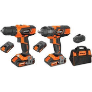 TRAPANO + AVVIT IMPULSI BATT GP20V 628102 WOKIN  VOLT 20X2 AH 2,0 1/2 + BORSA