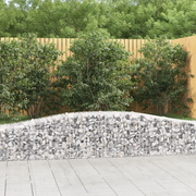 Cesto Gabbione ad Arco 400x50x40/60 cm Ferro Zincato 153412