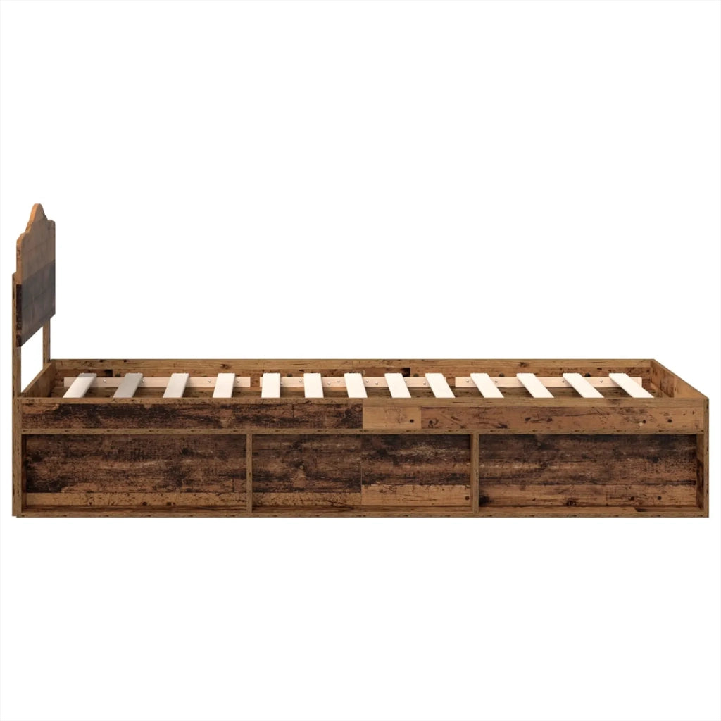 Struttura del letto Legno vecchio 90 x 200 cm Pino massello 3412950