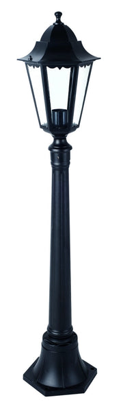 LANTERNA SU PIANTANA SERIE MINERVA ALLUMINIO NERO CM 120