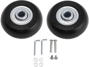 Reserve ruote per bagaglio 54 x 18 mm - Ruota inline universale con attrezzo di montaggio e ruote di sterzo in gomma per valigia (2 pezzi)