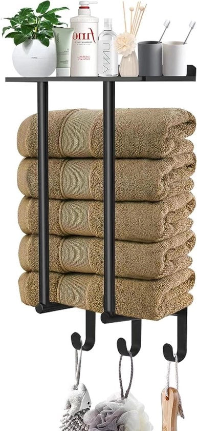 Handdoek houder per muro - pannelli per asciugamani neri - bagno e cucina - asciugamani per ospiti con 3 ganci 

Nota: se presente il codice prodotto o numero di modello, inserirlo qui