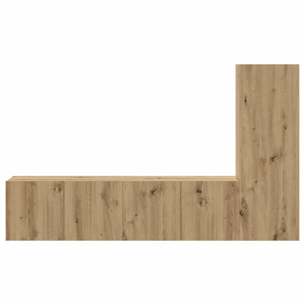 Set mobile TV 3 pcs Rovere artigianale Legno multistrato 3393404