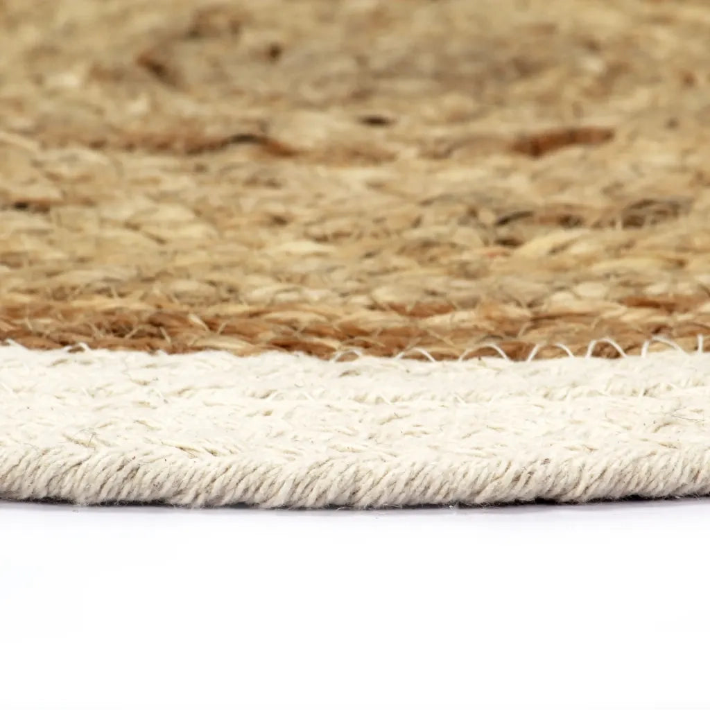 Tovagliette 6 pz Naturale Neutro 38 cm Rotonde in Juta e Cotone