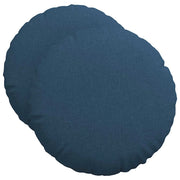 Cuscini per Seduta 2 pz | Cuscini per sedie Blu ?50 x 19 cm Tessuto