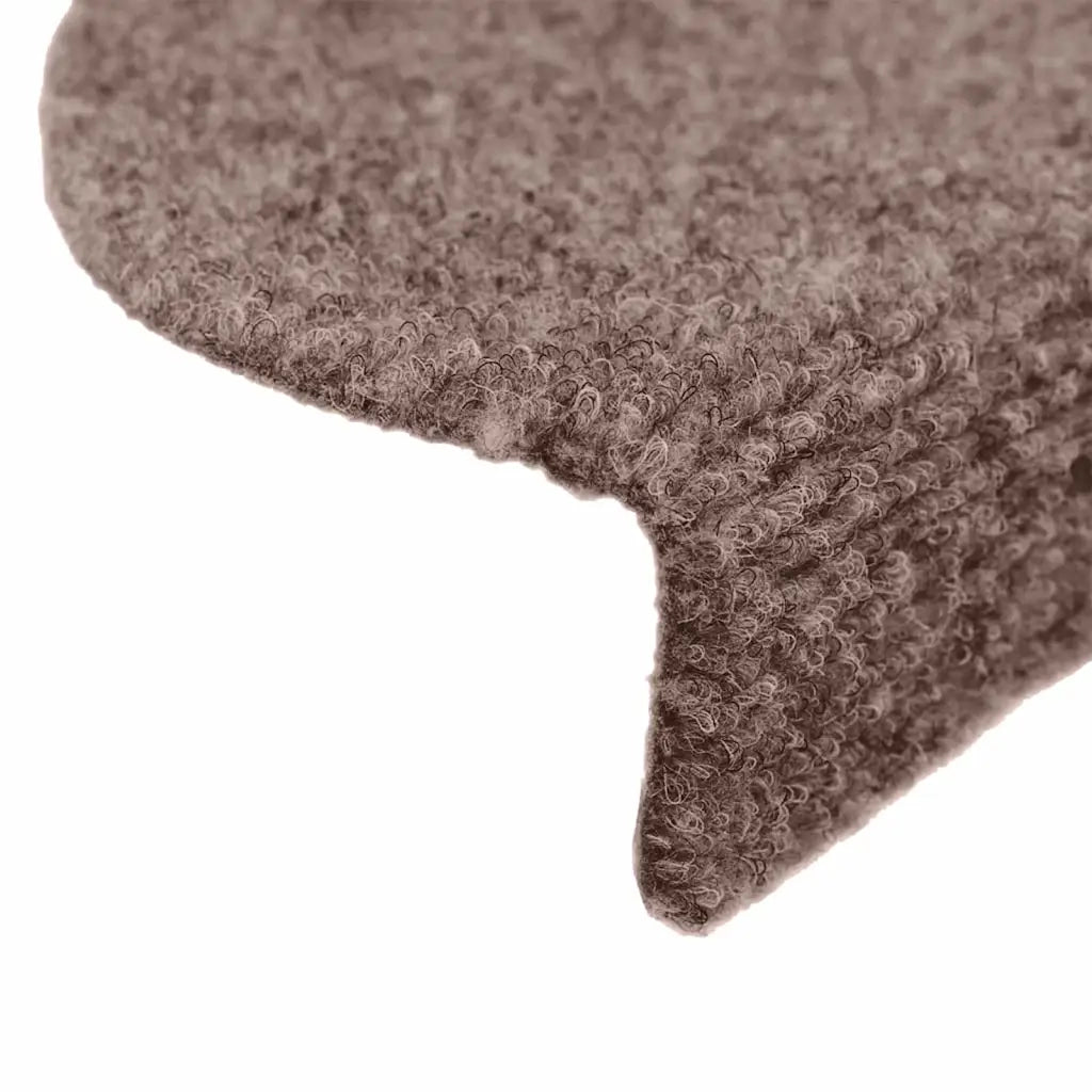Tappetini per scale autoadesivi 5 pz | Gradini per Scale 65x21x4 cm Marrone Chiaro semicircolari grandi