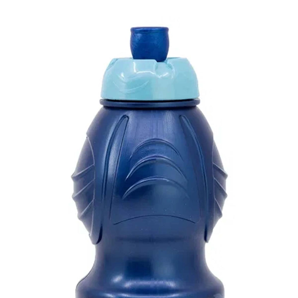 Borracca Sportiva per Bambini 400 ml Stitch con Tappo a Tirante Blu Disney