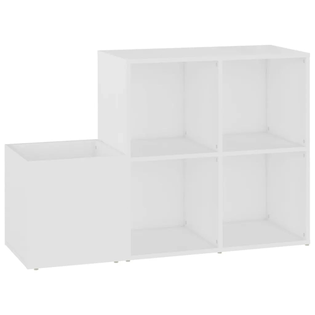 Scarpiera da Ingresso-Scaffale per scarpe Bianca 105x35,5x70cm in Legno Multistrato