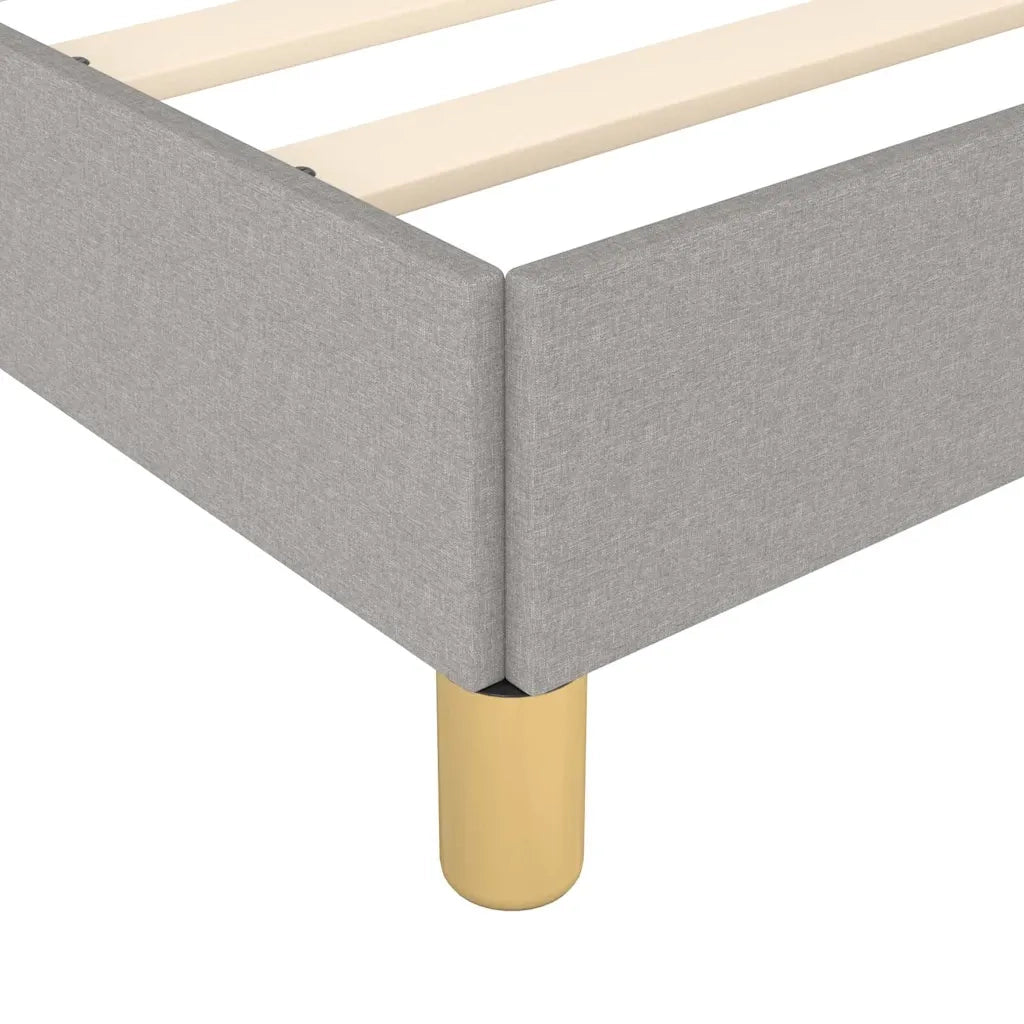 Giroletto senza Materasso Grigio Chiaro 120x190 cm in Tessuto 379515