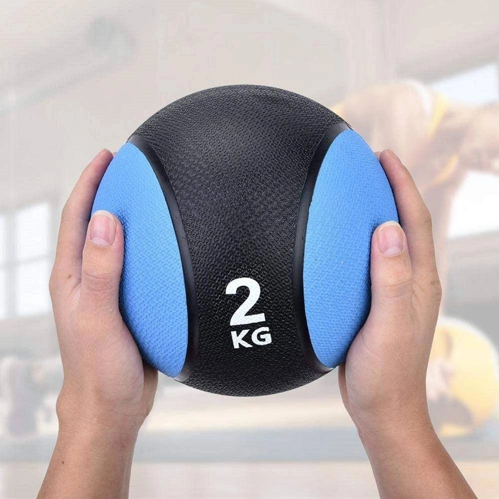 Trade Shop - Palla Medica Ponderata Da 2 Kg Per Sport Fitness Allenamento Esercizio Fisico -