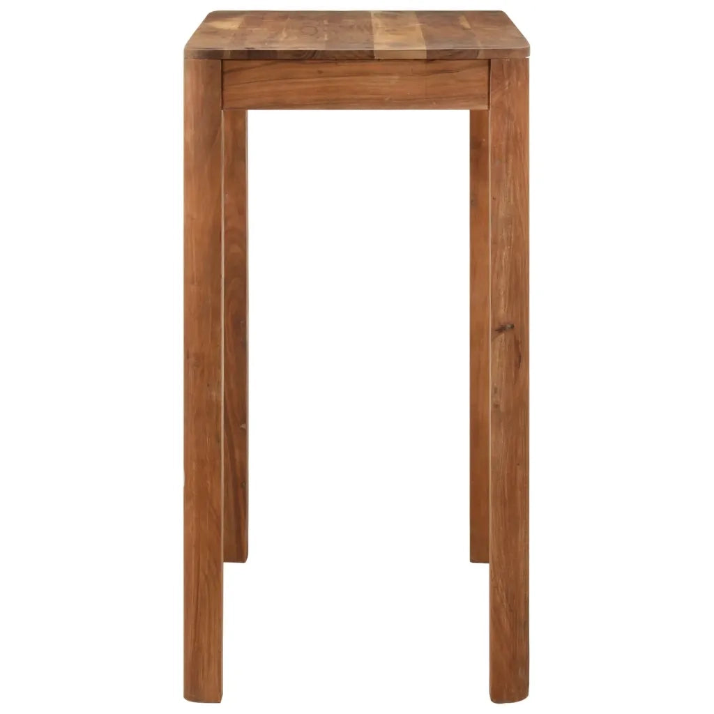 Tavolo da Bar in Legno Acacia Finitura Sheesham 110x55x106 cm cod mxl 21483