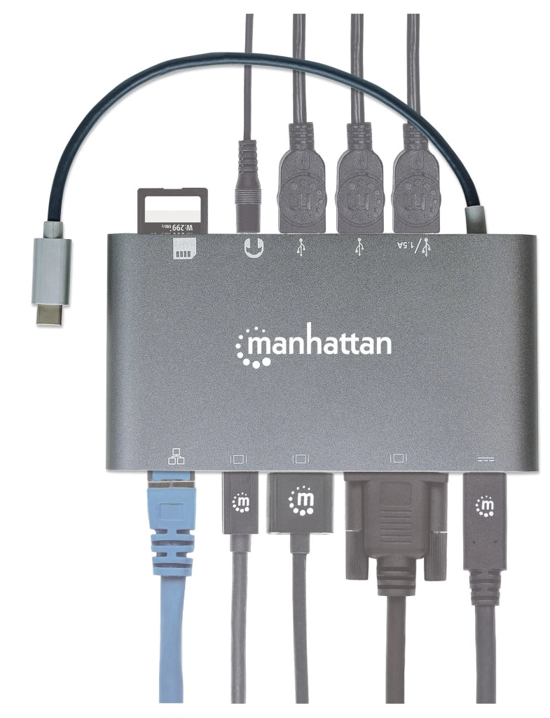 Docking Station USB-C SuperSpeed 7 in 1