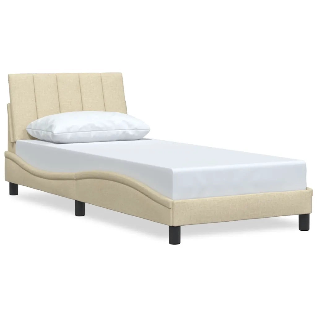 Giroletto senza Materasso Hanko Crema 80x200 cm in Tessuto 3310354