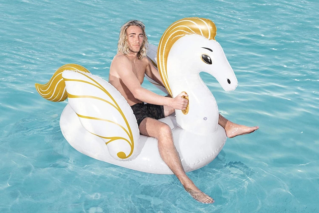FLOAT'N FASHION PEGASO GONFIABILE BIANCO/ORO 231 X 150 CM