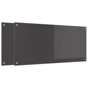 Schienale da cucina 2 pz Grigio scuro 110 x 50 cm CFW5561102