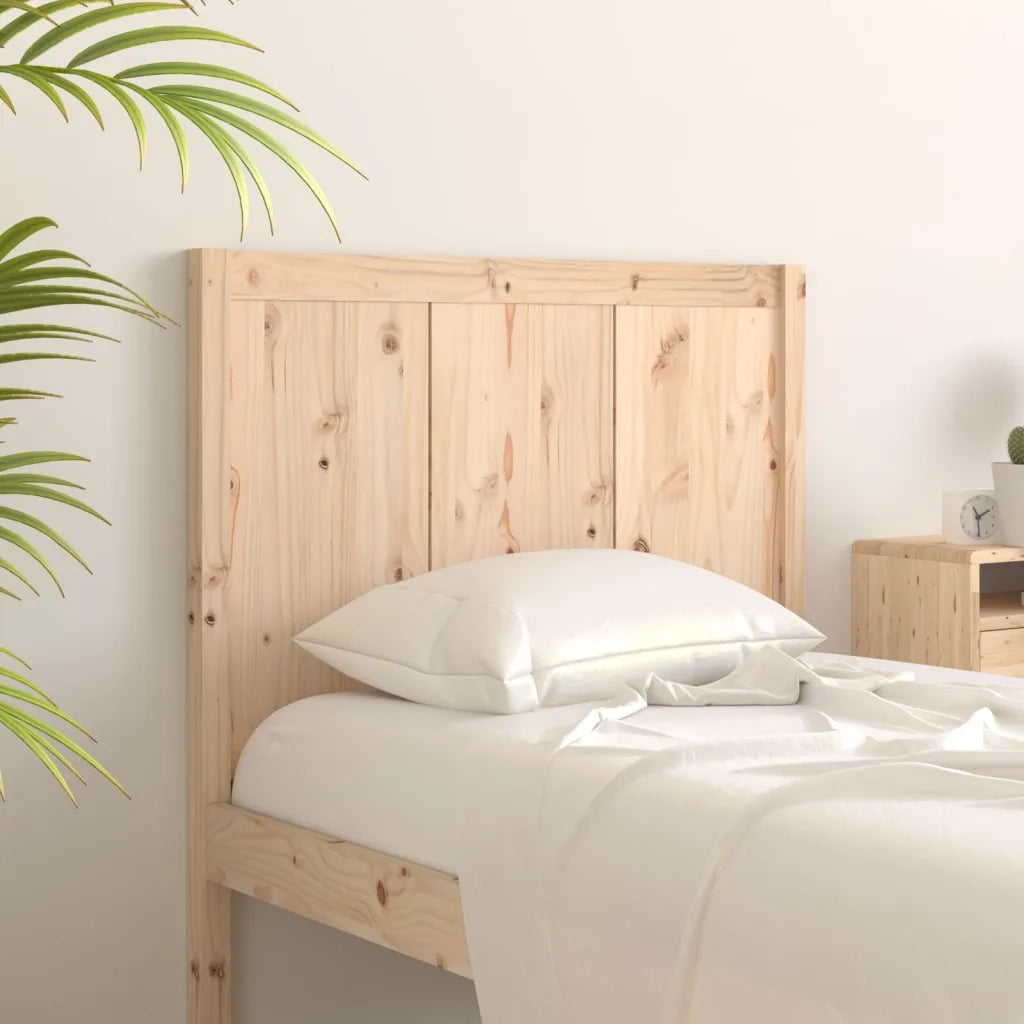 Testiera per Letto 105,5x4x100 cm in Legno Massello di Pino 818075