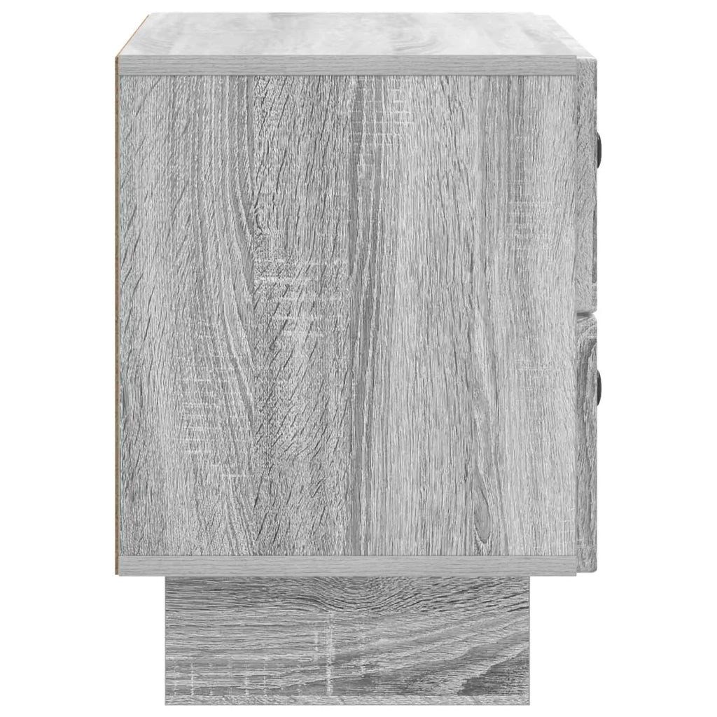 Comodino | Armadio da Notte | Mobiletto da notte con cassetto Grigio Sonoma 62 x 34,5 x 47,5 cm