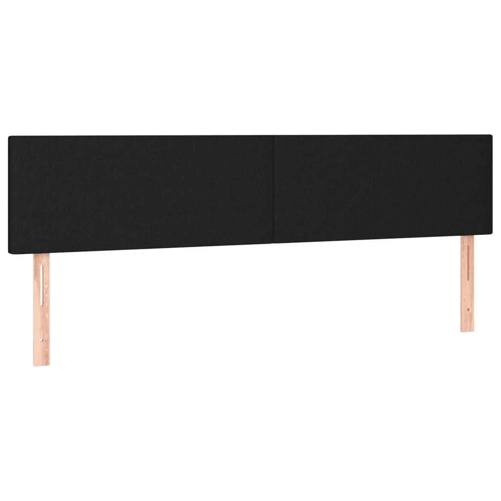 Giroletto a Molle con Materasso Nero 120x190 cm in Tessuto