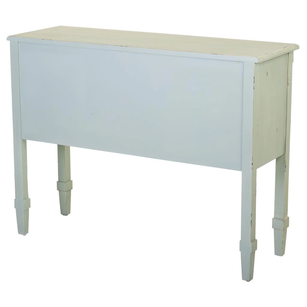 Credenza in legno verde 108x36x82h