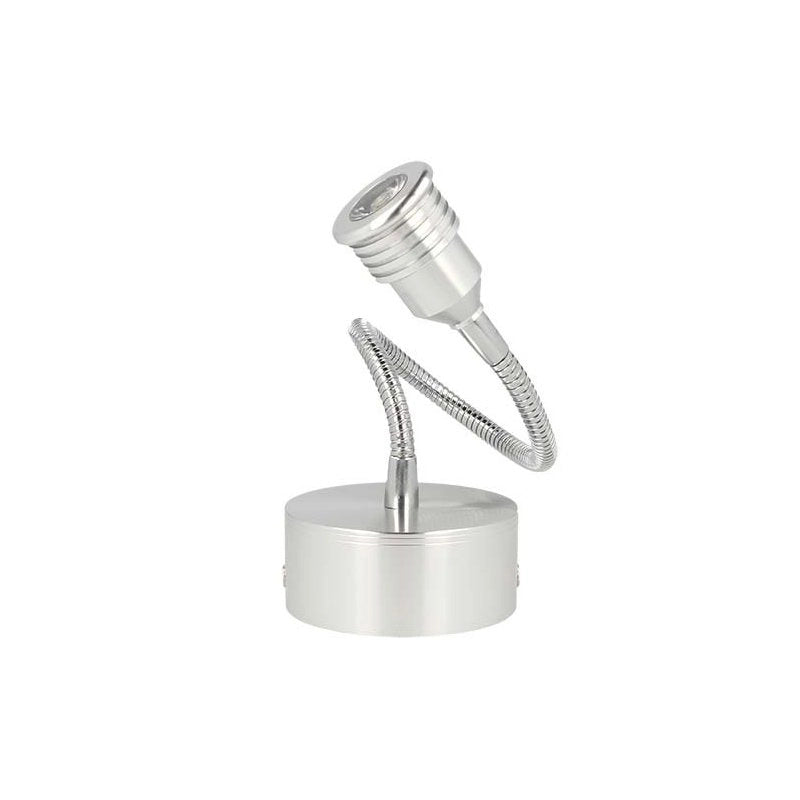 Applique Faretto Lampada Led Da Parete Muro Flessibile Bianco Caldo 1W 220V