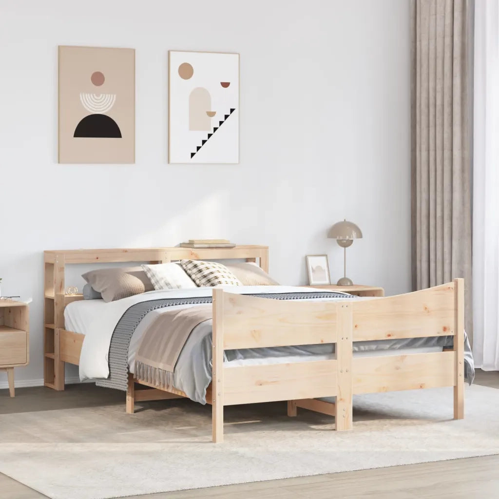 vidaXL Giroletto con Testiera 140x200 cm in Legno Massello di Pino