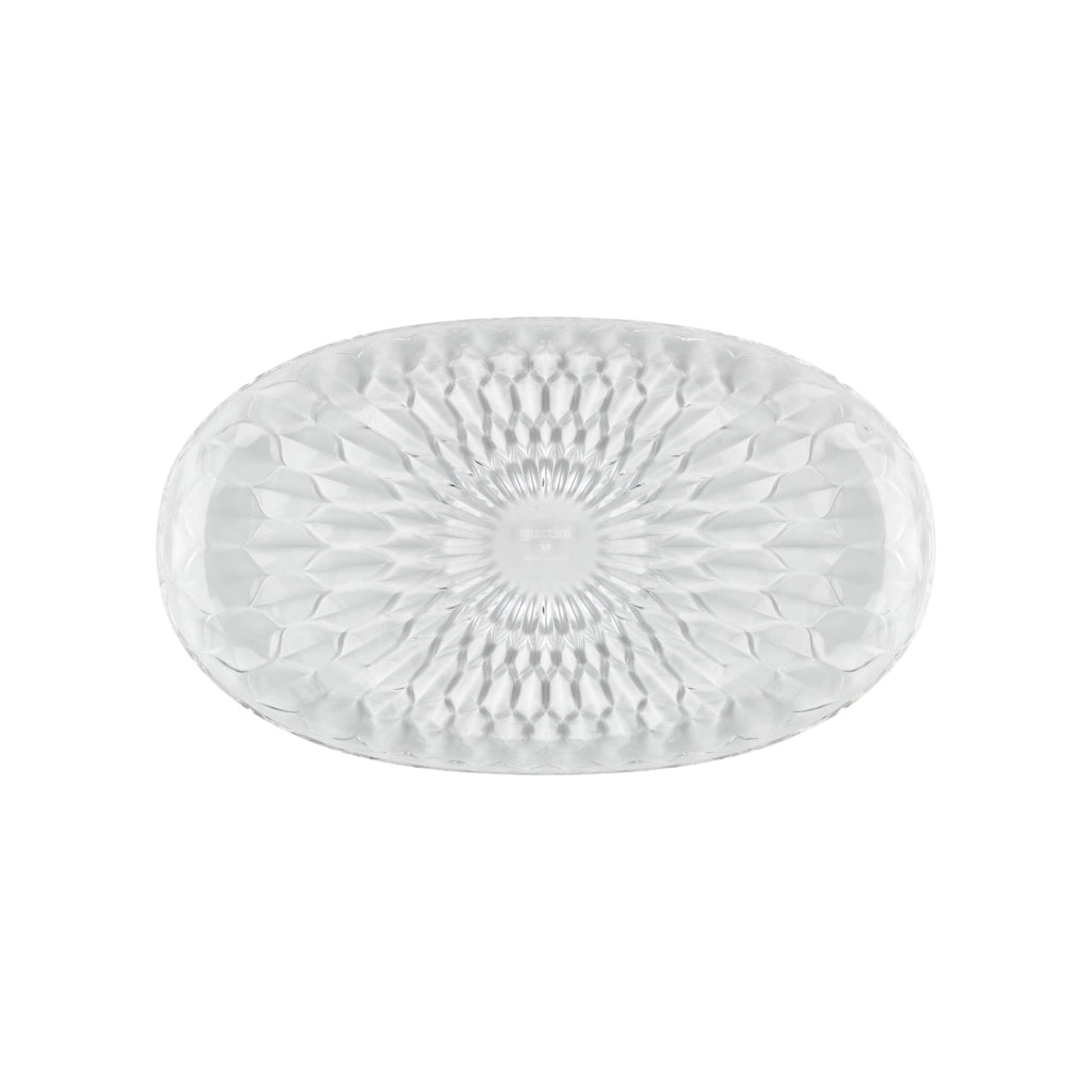 Vassoio ovale grande 45x26,5x3,3 cm trasparente