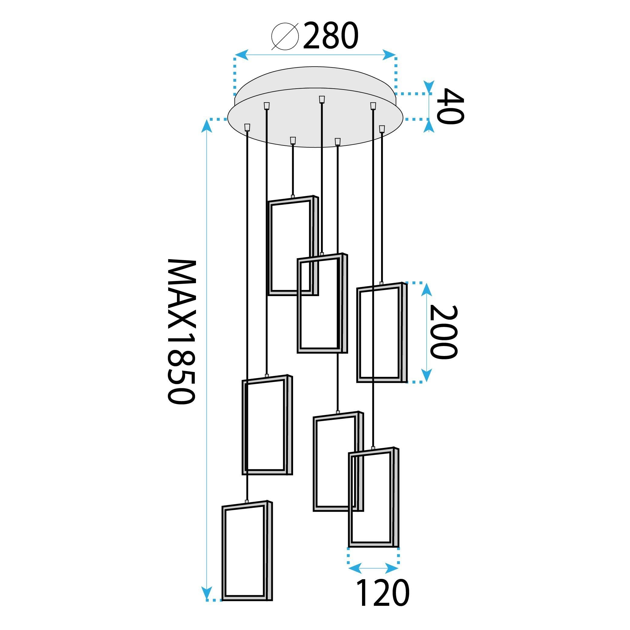 Lampada Led Lhj089-7cp Black